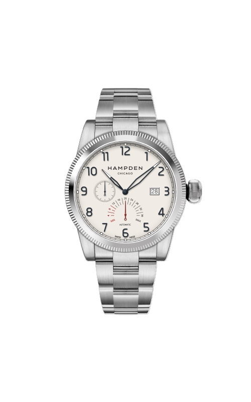 Hampden M1 Burnham 42MM White Dial