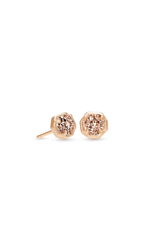 Kendra Scott Nola Rose Gold Stud Earrings in Rose Gold Drusy