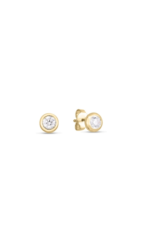 Roberto Coin .49ctw Diamond Bezel Stud Earrings