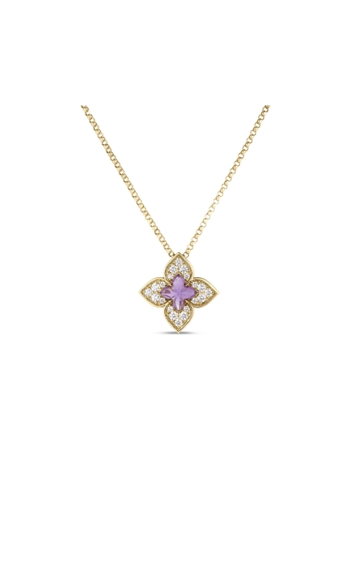 Roberto Coin .17ct Diamond & Amethyst Venetian Princess Pendant