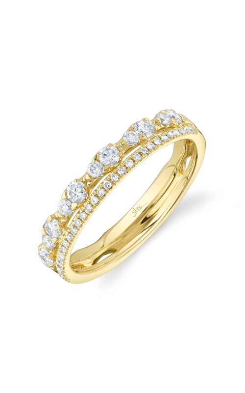 Shy Creation .43ctw Diamond Double Row Band