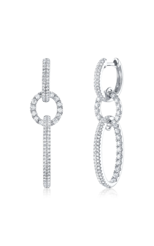 Shy Creation 1.00ctw Diamond Link Drop Earrings