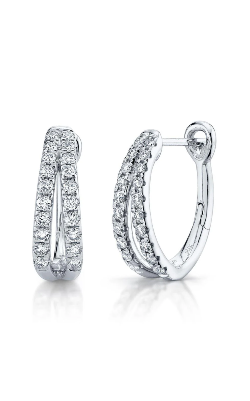 Shy Creation .40ctw Diamond Hoops