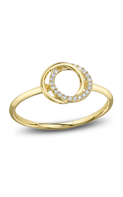 Shy Creation .07ctw Diamond Double Circle Ring