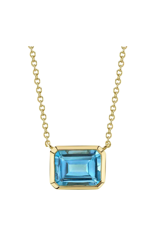 Shy Creation 2.08ctw Blue Topaz Bezel Pendant