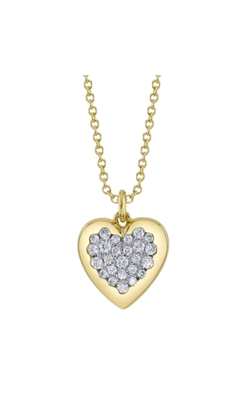 Shy Creation .26ctw Diamond Heart Necklace