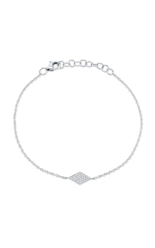 Shy Creation .06ctw Diamond Pave Diamond Shape Bracelet