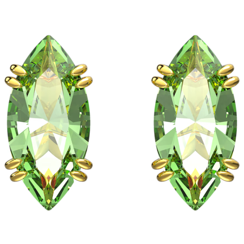 Swarovski Clip on green jem earrings high quality