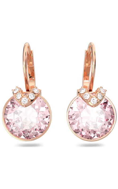 Swarovski Pink Bella V Drop Earrings