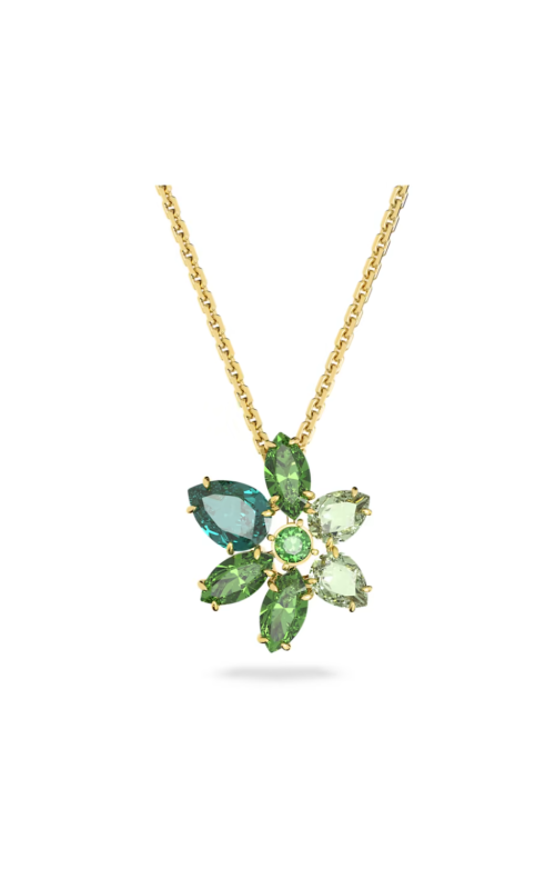 Swarovski Green Gema Flower Pendant