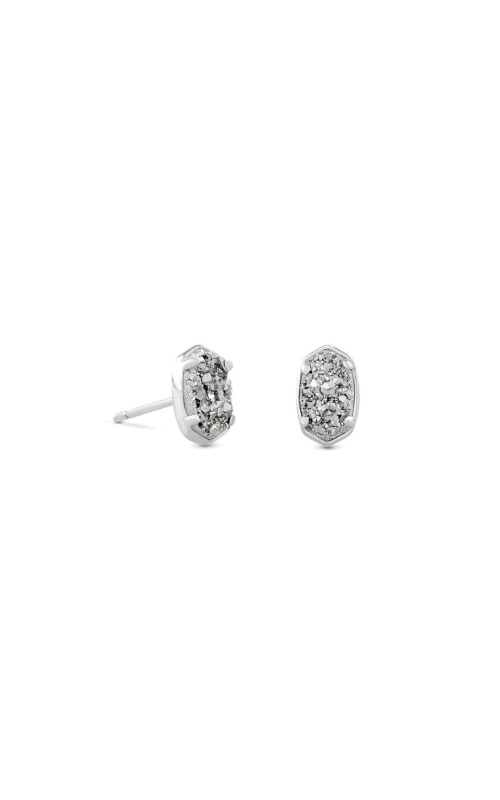 Kendra Scott Emilie Stud Earrings In Platinum Drusy