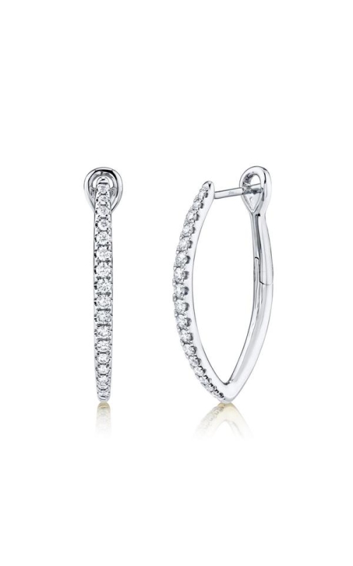 Shy Creation 0.35ctw Diamond Hoop Earrings